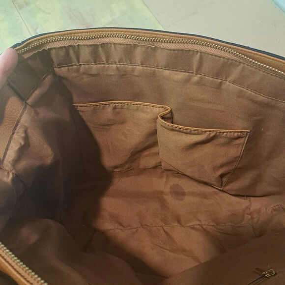 G.H. Bass and Co. Nylon Navy Tote Shoulder Bag - Picture 5 of 7